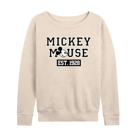 Mickey & Friends - Mickey Mouse Est. 1928 - Women's Lightweight French Terry Long Sleeve Shirt
