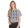 thumbnail image 1 of Mickey & Friends - Mickey Mouse Evolution - Juniors Cropped Cotton Blend T-Shirt, 1 of 5