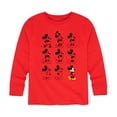 thumbnail image 1 of Mickey & Friends - Mickey Mouse Evolution - Toddler And Youth Long Sleeve Graphic T-Shirt, 1 of 5