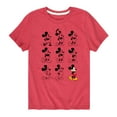 thumbnail image 1 of Mickey & Friends - Mickey Mouse Evolution - Toddler And Youth Short Sleeve Graphic T-Shirt, 1 of 5