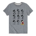 thumbnail image 1 of Mickey & Friends - Mickey Mouse Evolution - Toddler And Youth Short Sleeve Graphic T-Shirt, 1 of 5