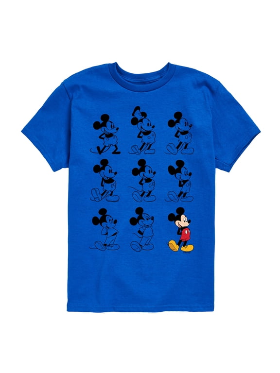 - Mickey Mouse Evolution Boys' Short Sleeve Graphic T-Shirt