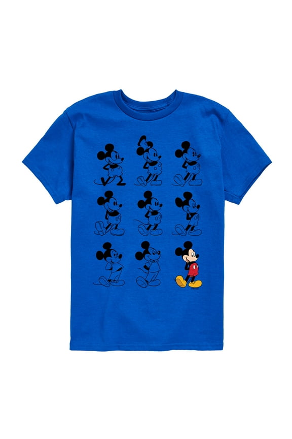 Mickey & Friends - Mickey Mouse Evolution - Toddler And Youth Short Sleeve Graphic T-Shirt