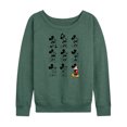 thumbnail image 1 of Mickey & Friends - Mickey Mouse Evolution - Women's Lightweight French Terry Long Sleeve Shirt, 1 of 5