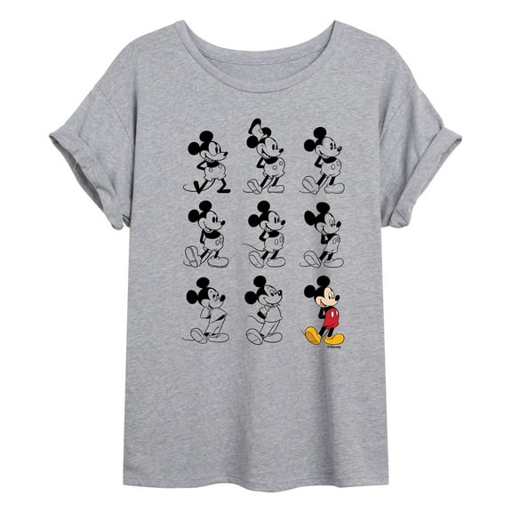 Mickey & Friends - Mickey Mouse Evolution - Women's Oversized T-Shirt