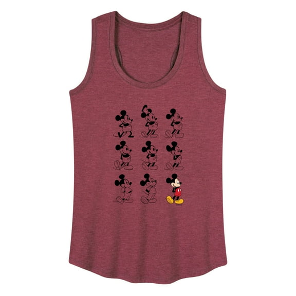 Mickey & Friends - Mickey Mouse Evolution - Women's Racerback Tank Top