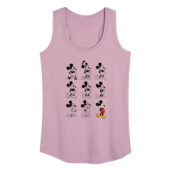 Mickey & Friends - Mickey Mouse Evolution - Women's Racerback Tank Top