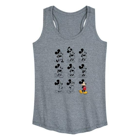 Mickey & Friends - Mickey Mouse Evolution - Women's Racerback Tank Top