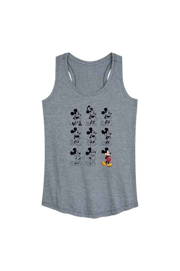 Mickey & Friends - Mickey Mouse Evolution - Women's Racerback Tank Top