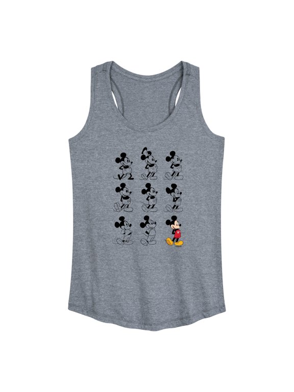 - Mickey Mouse Evolution Women's Graphic Racerback Tank