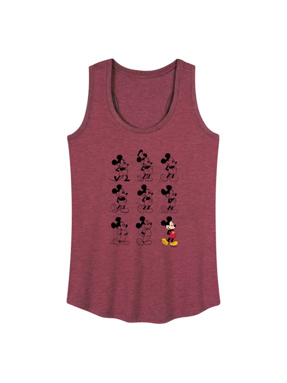 - Mickey Mouse Evolution Women's Graphic Racerback Tank