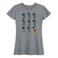 thumbnail image 1 of Disney - Mickey Mouse Evolution - Women's Short Sleeve Graphic T-Shirt, 1 of 5