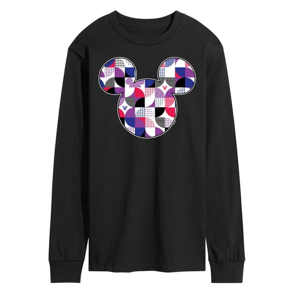 Mickey & Friends - Mickey Mouse Geometric Logo - Men's Long Sleeve T-Shirt