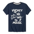 thumbnail image 1 of Mickey & Friends - Mickey Mouse Hello Folks - Toddler And Youth Short Sleeve Graphic T-Shirt, 1 of 5