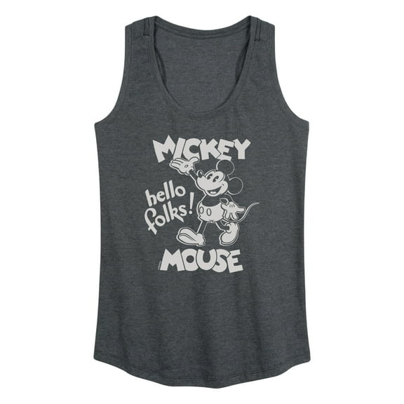Mickey & Friends - Mickey Mouse Hello Folks - Women's Racerback Tank Top