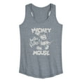 thumbnail image 1 of Mickey & Friends - Mickey Mouse Hello Folks - Women's Racerback Tank Top, 1 of 5