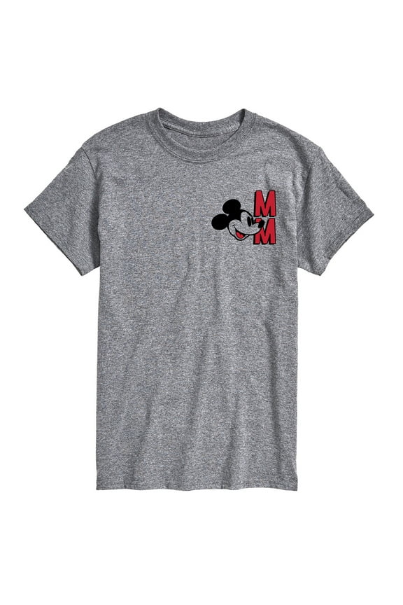 Mickey & Friends - Mickey Mouse Initials  - Men's Short Sleeve Graphic T-Shirt