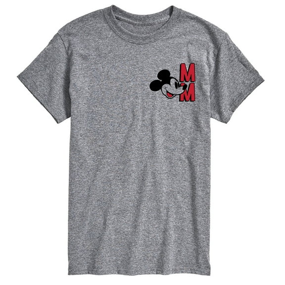 Mickey & Friends - Mickey Mouse Initials - Men's Short Sleeve Graphic T-Shirt
