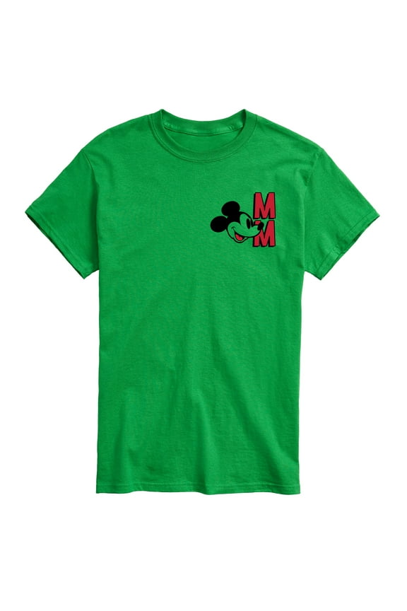Mickey & Friends - Mickey Mouse Initials - Men's Short Sleeve Graphic T-Shirt
