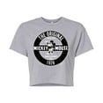 thumbnail image 1 of Mickey & Friends - Mickey Mouse Original Badge - Juniors Cropped Cotton Blend T-Shirt, 1 of 5