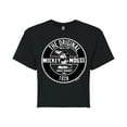 thumbnail image 1 of Mickey & Friends - Mickey Mouse Original Badge - Juniors Cropped Cotton Blend T-Shirt, 1 of 5