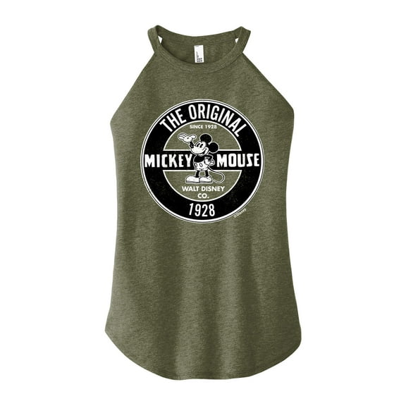 Mickey & Friends - Mickey Mouse Original Badge - Juniors High Neck Tank Top