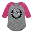 thumbnail image 1 of Mickey & Friends - Mickey Mouse Original Badge - Toddler And Youth Girls Raglan Graphic T-Shirt, 1 of 4