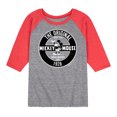 thumbnail image 1 of Mickey & Friends - Mickey Mouse Original Badge - Toddler And Youth Raglan Graphic T-Shirt, 1 of 1