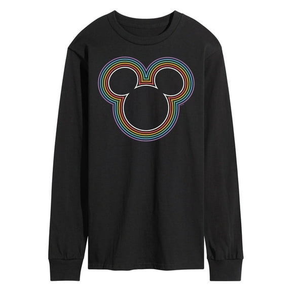 Mickey & Friends - Mickey Mouse Rainbow Logo - Men's Long Sleeve T-Shirt