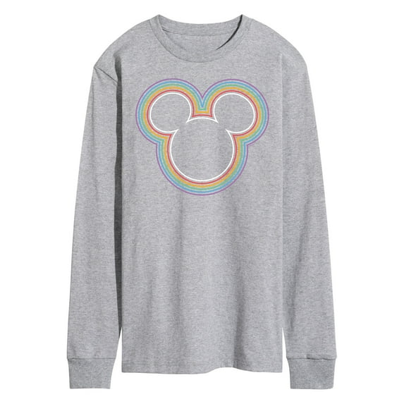Mickey & Friends - Mickey Mouse Rainbow Logo - Men's Long Sleeve T-Shirt