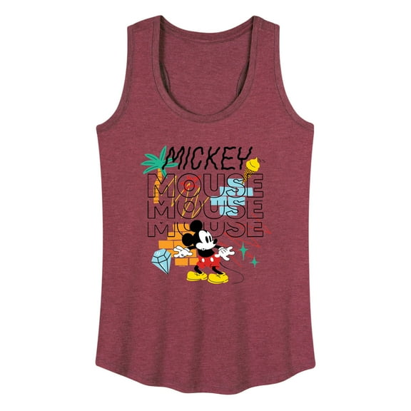 Mickey & Friends - Mickey Mouse Repeat - Women's Racerback Tank Top