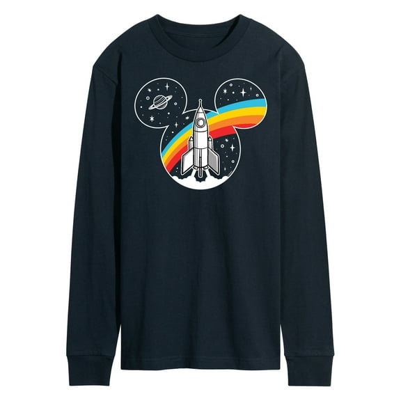 Mickey & Friends - Mickey Mouse Retro Space Logo - Men's Long Sleeve T-Shirt