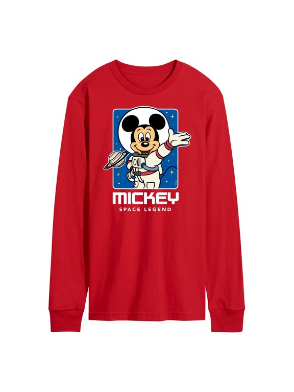 - Mickey Mouse Space Legend Men's Long Sleeve Graphic T-Shirt