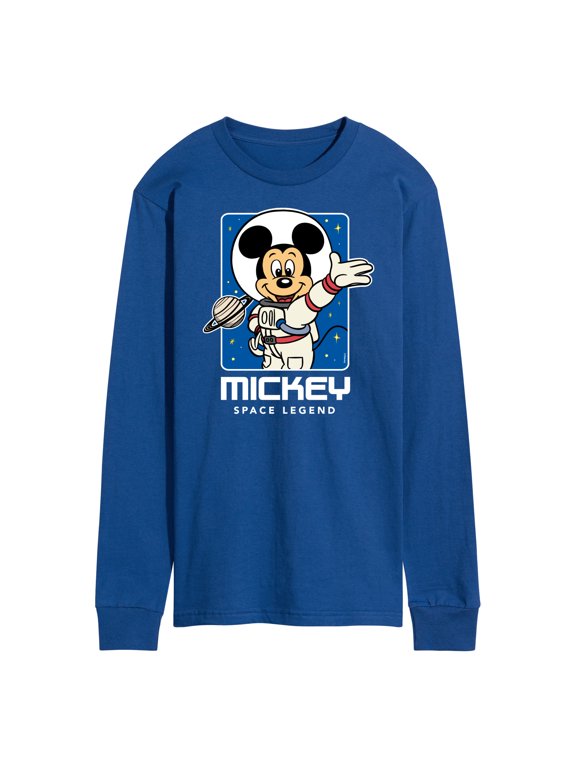 - Mickey Mouse Space Legend Men's Long Sleeve Graphic T-Shirt