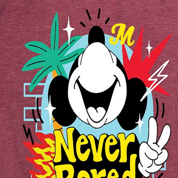 Mickey & Friends - Mickey Never Bored - Women's Short Sleeve Graphic T-Shirt