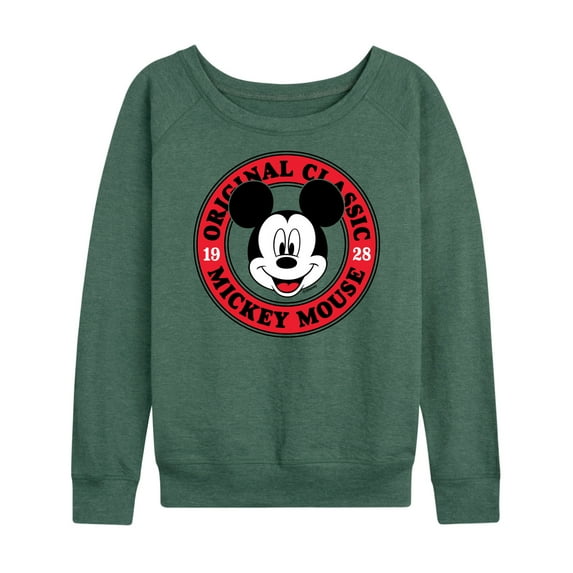 Mickey & Friends - Mickey Original Classic - Women's Lightweight French Terry Long Sleeve Shirt