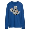 thumbnail image 1 of Mickey & Friends - Mickey Pattern Silhouette - Men's Long Sleeve T-Shirt, 1 of 5
