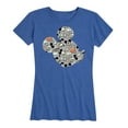 thumbnail image 1 of Mickey & Friends - Mickey Pattern Silhouette - Women's Short Sleeve Graphic T-Shirt, 1 of 5