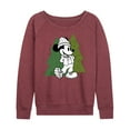thumbnail image 1 of Mickey & Friends - Mickey Patterned Trees - Women's Lightweight French Terry Long Sleeve Shirt, 1 of 5