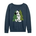thumbnail image 1 of Mickey & Friends - Mickey Patterned Trees - Women's Lightweight French Terry Long Sleeve Shirt, 1 of 5
