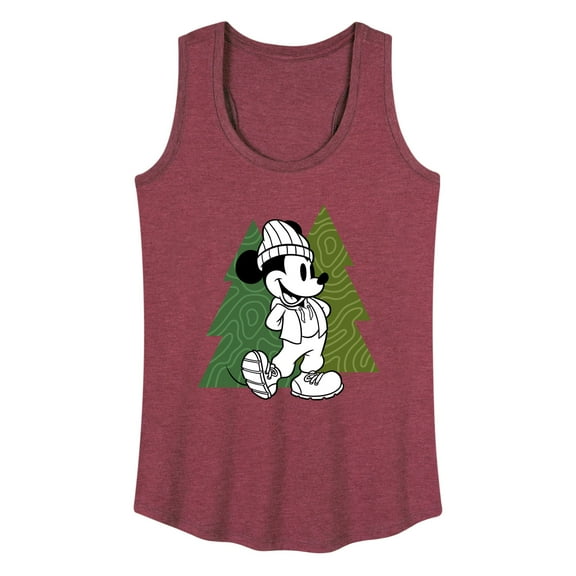 Mickey & Friends - Mickey Patterned Trees - Women's Racerback Tank Top