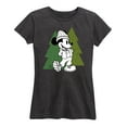 thumbnail image 1 of Mickey & Friends - Mickey Patterned Trees - Women's Short Sleeve Graphic T-Shirt, 1 of 5
