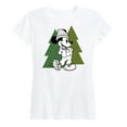 thumbnail image 1 of Mickey & Friends - Mickey Patterned Trees - Women's Short Sleeve Graphic T-Shirt, 1 of 5
