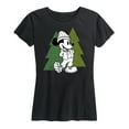 thumbnail image 1 of Mickey & Friends - Mickey Patterned Trees - Women's Short Sleeve Graphic T-Shirt, 1 of 5