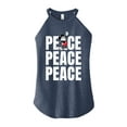 thumbnail image 1 of Mickey & Friends - Mickey Peace - Juniors High Neck Tank Top, 1 of 4