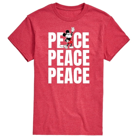 Mickey & Friends - Mickey Peace - Men's Short Sleeve Graphic T-Shirt