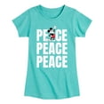 thumbnail image 1 of Mickey & Friends - Mickey Peace - Toddler And Youth Girls Short Sleeve Graphic T-Shirt, 1 of 5