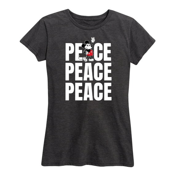 Mickey & Friends - Mickey Peace - Women's Short Sleeve Graphic T-Shirt