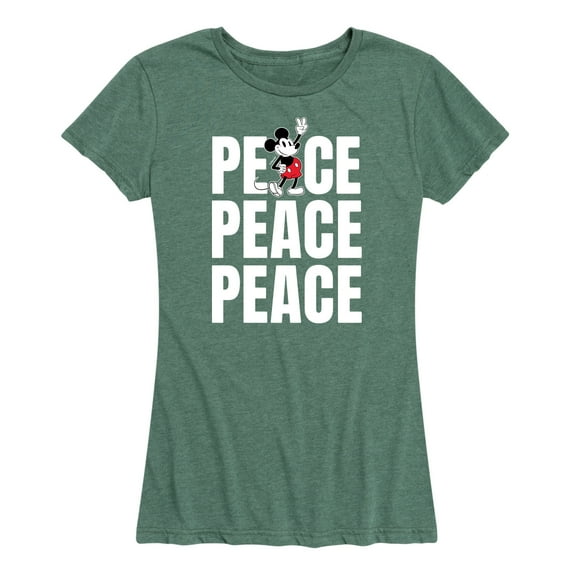 Mickey & Friends - Mickey Peace - Women's Short Sleeve Graphic T-Shirt