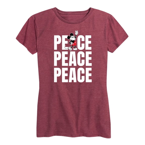 Mickey & Friends - Mickey Peace - Women's Short Sleeve Graphic T-Shirt